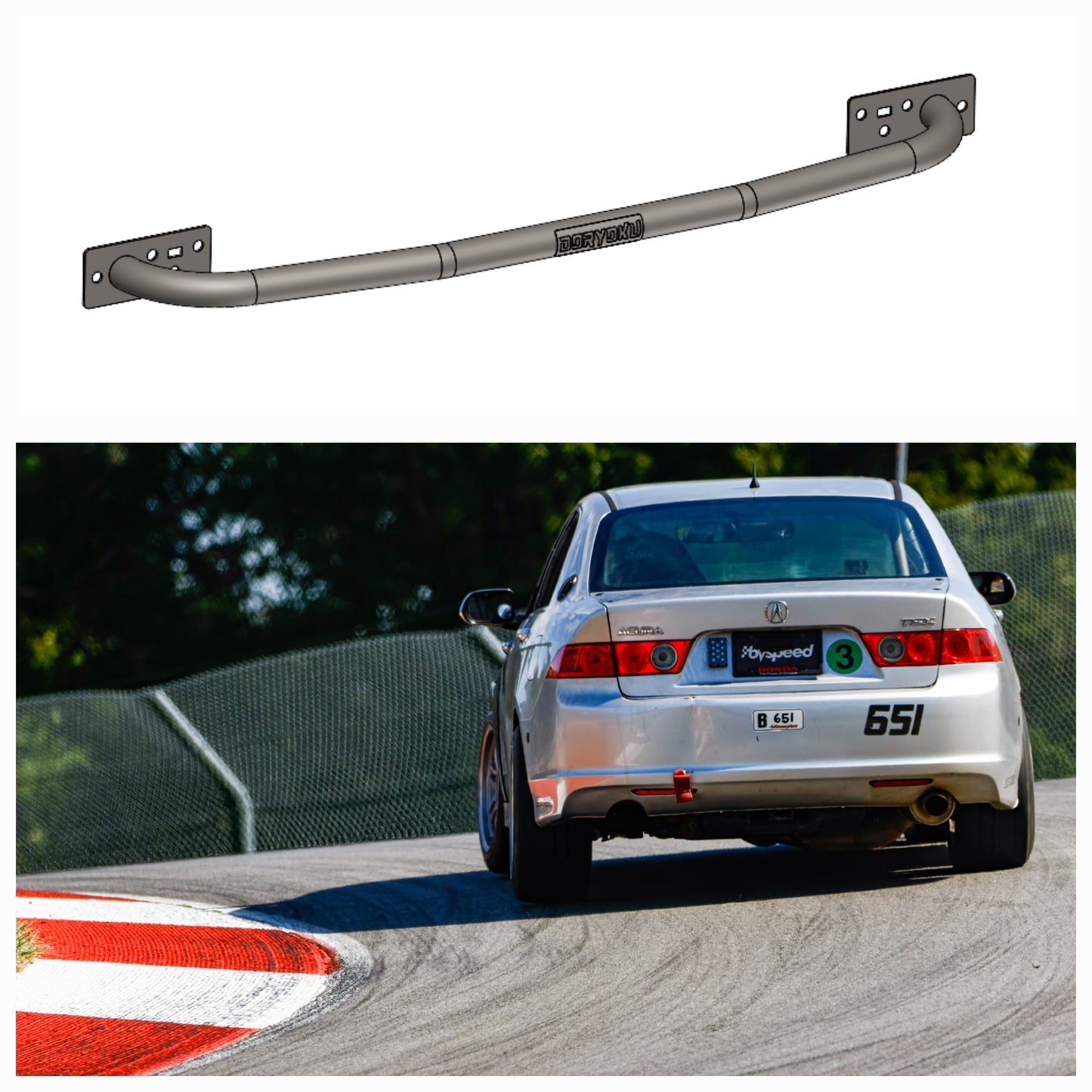 CL9 TSX Rear Bar