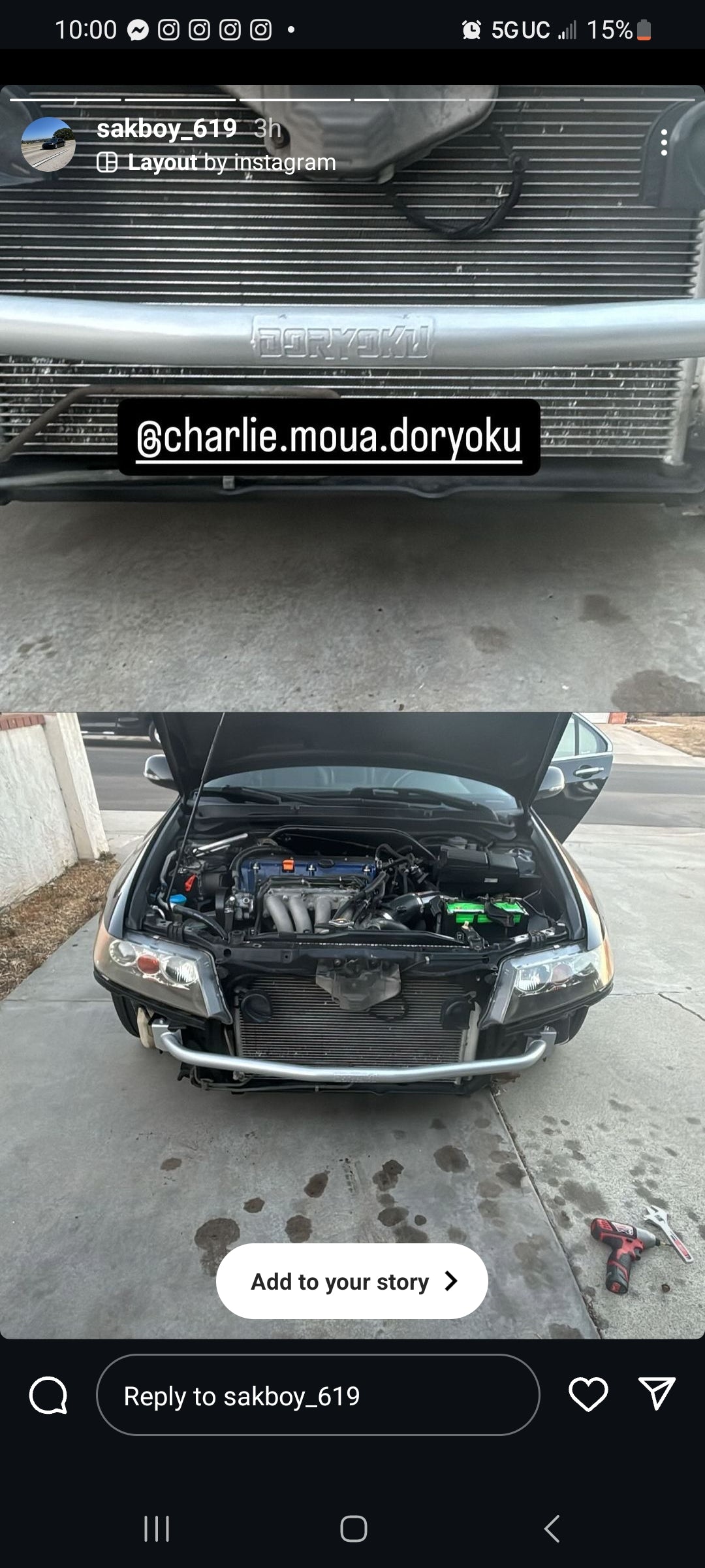 CL9 TSX Front Bar