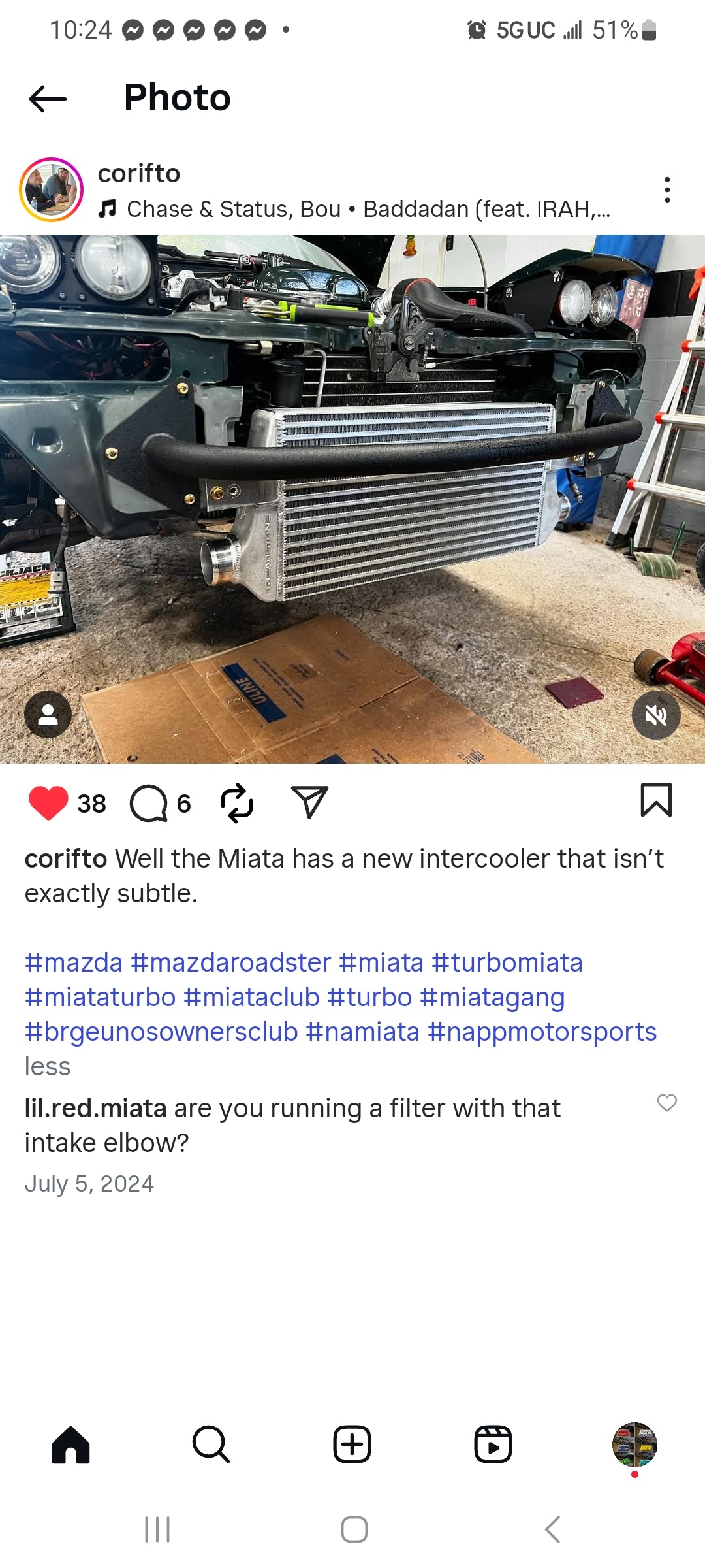 NA / NB Miata Front Bar