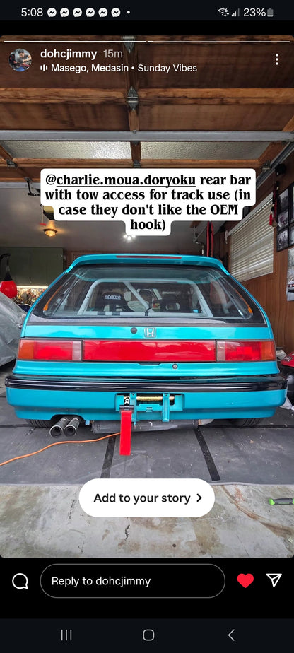 EF Civic Hatch/Sedan Rear Bar PRE-ORDER